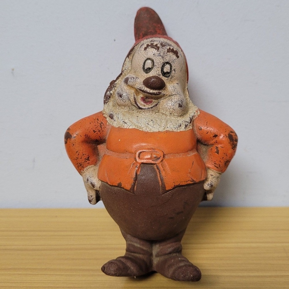 Walt Disney 1938 Seiberling Latex Happy Snow White Dwarf 6"‎ Doll USA Vintage